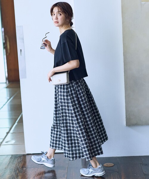 ANY（エニィ） セットアップ 「2SET」ニット×チェックスカートセット