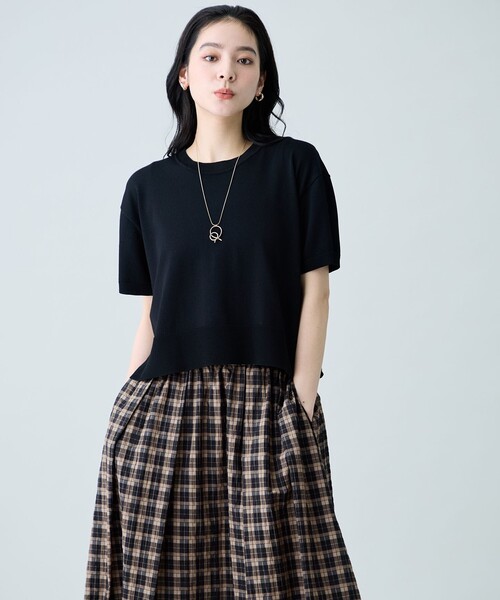 ANY（エニィ） セットアップ 「2SET」ニット×チェックスカートセット