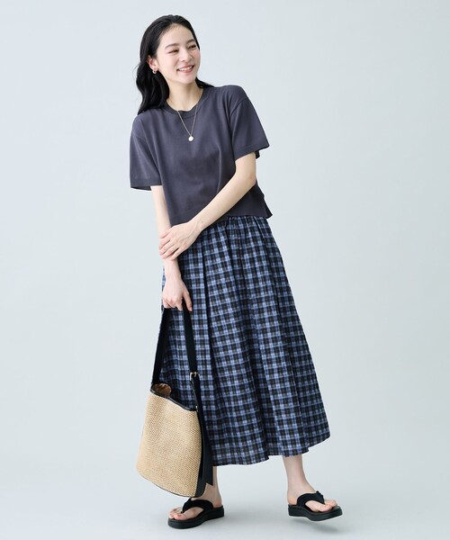 ANY（エニィ） セットアップ 「2SET」ニット×チェックスカートセット