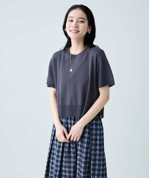 ANY（エニィ） セットアップ 「2SET」ニット×チェックスカートセット