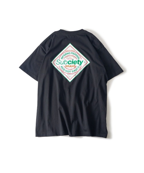 「Subciety」 半袖Tシャツ LARGE レッド メンズ_画像5