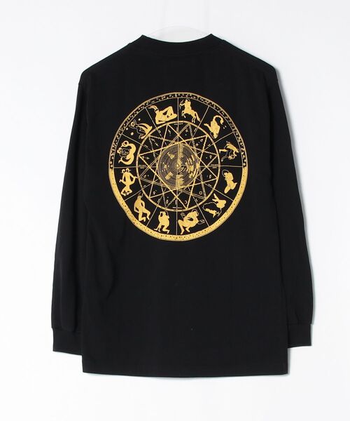 「Carne Bollente」 ワンポイント長袖Tシャツ S ブラック メンズ_画像2