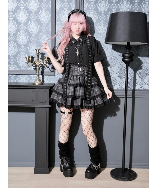NOEMIE（ノエミー） ブラウス シャツ 半袖 襟刺繍レースホック 