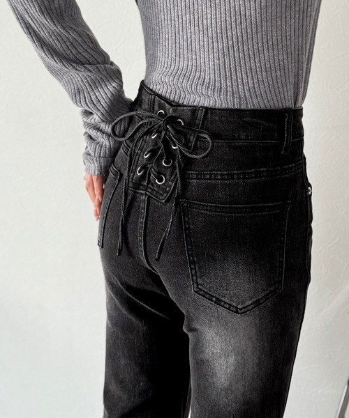 「mily bilet」 デニムパンツ LARGE ブルー レディース_画像4