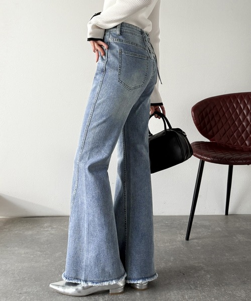 「mily bilet」 デニムパンツ LARGE ブルー レディース_画像9