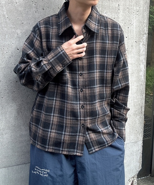 「MandO(エムオー)」 長袖シャツ LARGE ピンク メンズ_画像7