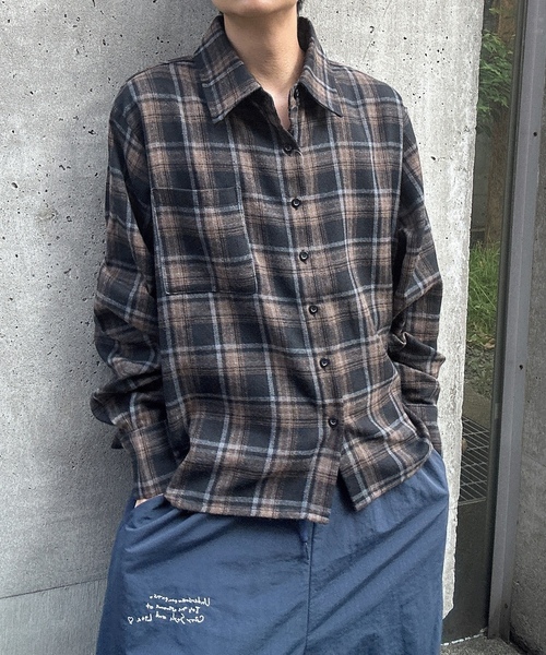 「MandO(エムオー)」 長袖シャツ LARGE ピンク メンズ_画像8