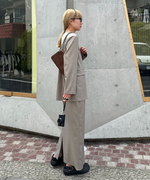「feepur」 ロングスカート MEDIUM ブラック レディース_画像4