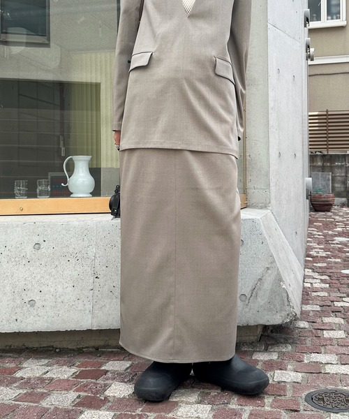 「feepur」 ロングスカート MEDIUM ブラック レディース_画像5