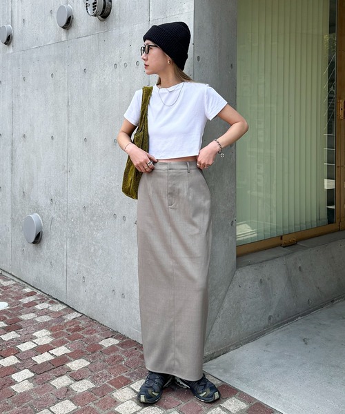 「feepur」 ロングスカート MEDIUM ブラック レディース_画像7