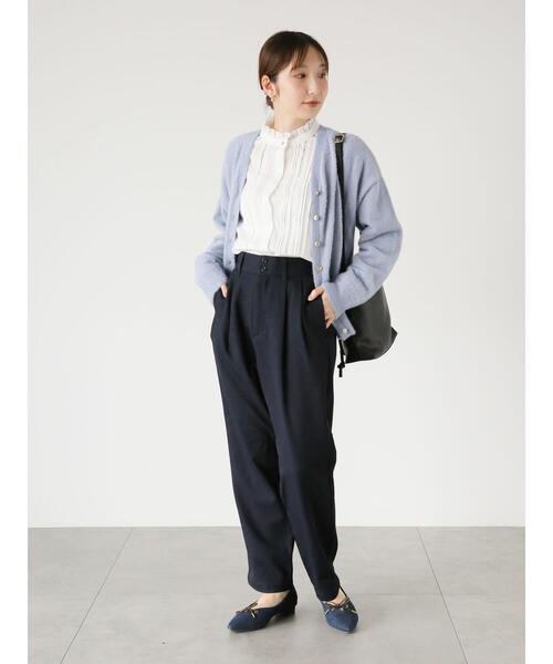 「Te chichi TERRASSE」 長袖ブラウス F ネイビー レディース_画像4