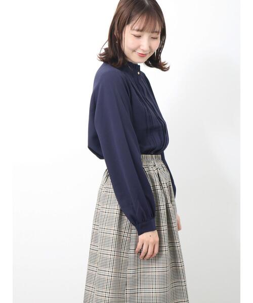 「Te chichi TERRASSE」 長袖ブラウス F ネイビー レディース_画像9