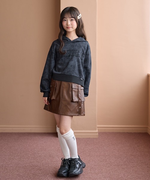 JENNI（ジェニィ） パーカー フード付きピグメントプルオーバー キッズ