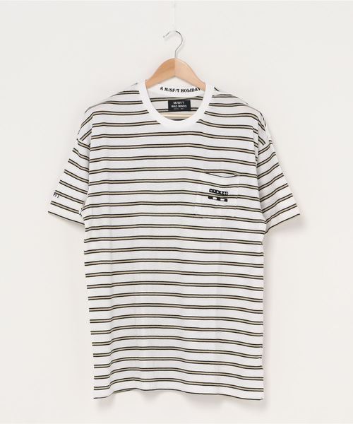 新品国産 tシャツ Tシャツ) ZOZOTOWN PayPayモール店 - 通販 - PayPayモール Tシャツ M/SF/T Stripe Tee (ミスフィット ストライプ お得HOT