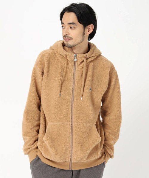 パーカー ボアフリース APチェックロゴ ジップパーカー|ZOZOTOWN PayPayモール店|02