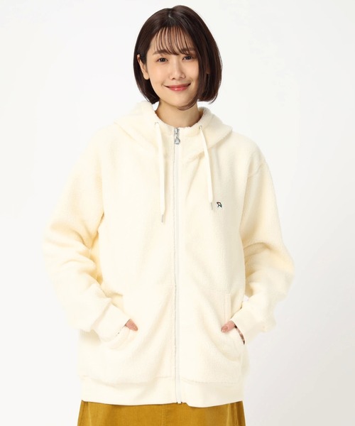 パーカー ボアフリース APチェックロゴ ジップパーカー|ZOZOTOWN PayPayモール店|01