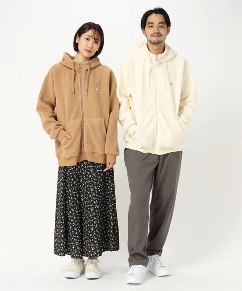 パーカー ボアフリース APチェックロゴ ジップパーカー|ZOZOTOWN PayPayモール店|14