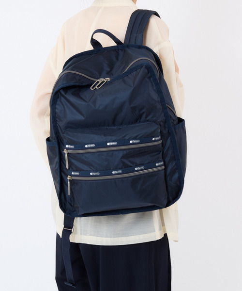LeSportsac紺色 バックパック レスポートサック ESSENTIAL MEDIUM BACKPACK DARK BLUE C