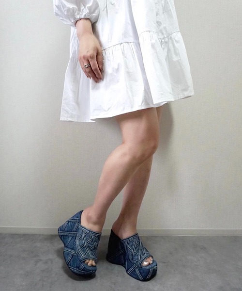 Jeffrey Campbell サンダル 厚底デニムサンダル レディース