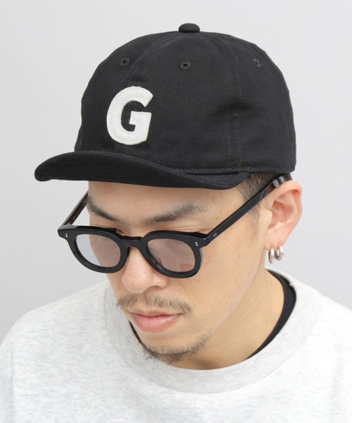 GERRY キャップ 帽子 フェルトワッペン キャンバス デニム アンパイア