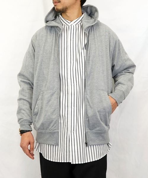 BURNER パーカー 「GROOVY STORE」ミニ裏毛 ZIPパーカー メンズ