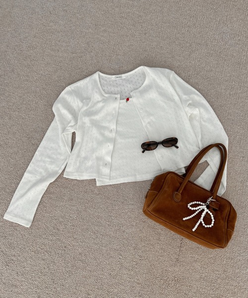 GIUNON カーディガン rose cardigan set / ローズカーディガン