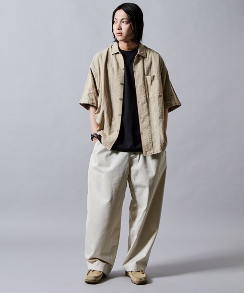FREAK'S STORE シャツ 限定展開 リラックスフィット 総柄