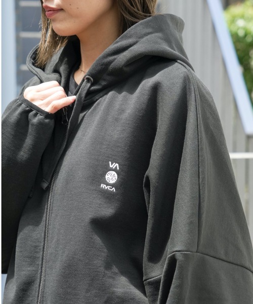 【新品未使用】ルーカ　メンズジップアップパーカー RVCA ルーカ パーカー ジップアップ メンズ フェイク ルーカ