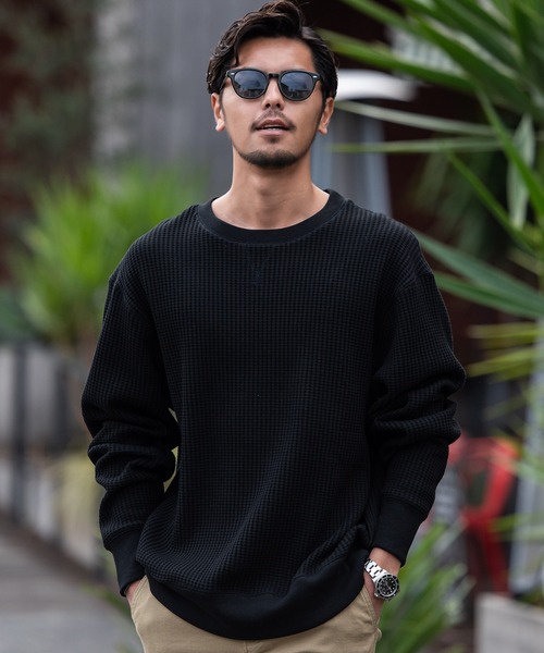 ERL / 長袖Tシャツ/XL/コットン/ブラック/総柄// JEMORGAN（ジェーイーモーガン） tシャツ 「JEMORGAN LONG JOHNS