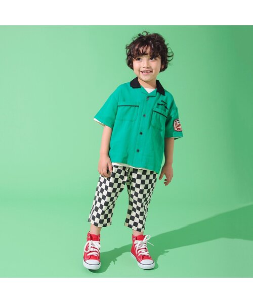 BREEZE ブラウス シャツ ボウリングシャツ キッズ 子供服 男の子