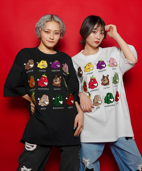 GALFY tシャツ GA×GALFY-11犬と1リスTee メンズ レディース