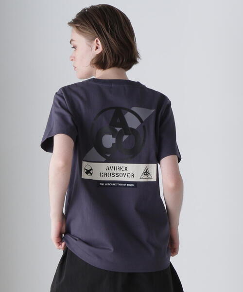 tシャツ 「CROSSOVER」PATCH T-SHIRT / クロスオーバー パッチ Tシャツ レディース
