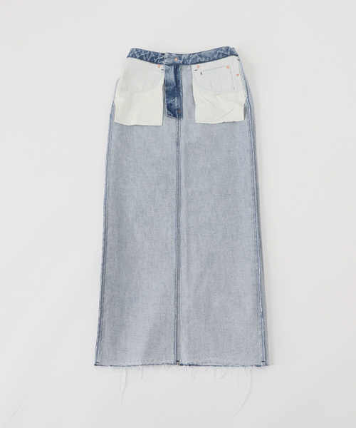 B.C STOCK スカート デニム DU JOUR/デュ ジュール LEAN FOIL