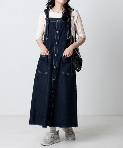 ニット セーター 「VEQUM」FRONT BUTTON HOOK KNIT レディース VEQUM ニット セーター 「VEQUM」FRONT BUTTON HOOK KNIT