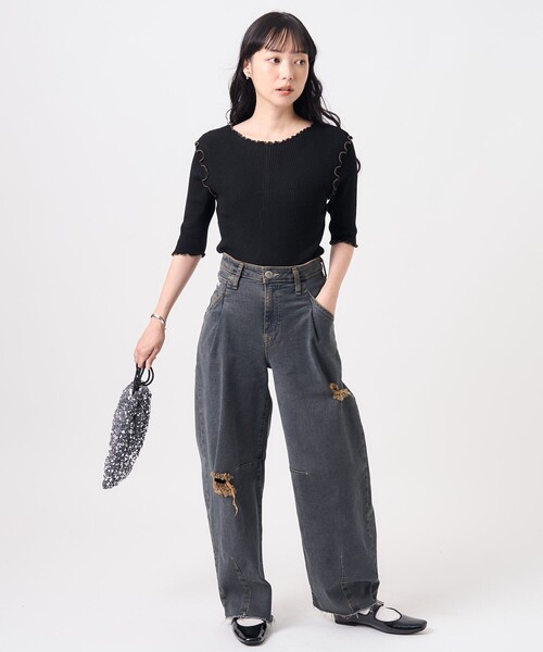 FREAK'S STORE ニット セーター ウォッシャブル ラメ