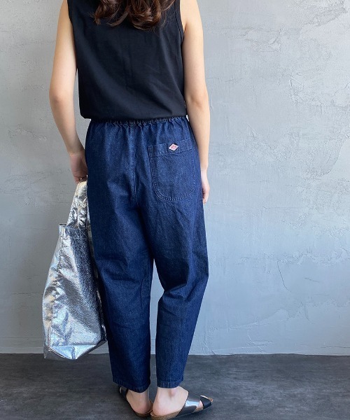 DANTON」 デニムパンツ 36 ダークインディゴブルー レディース 