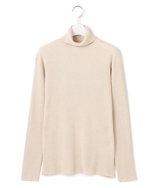 ニット セーター 「WOMEN」ANTI PILLING WOOL リブタートルニット レディース