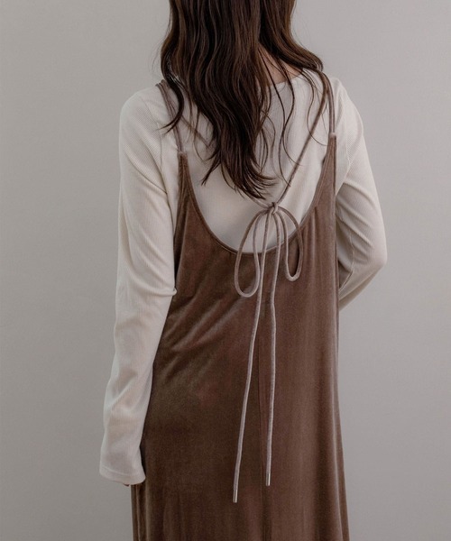 NOAHL（ノアル） ワンピース 「NOAHL」ベロアキャミワンピース