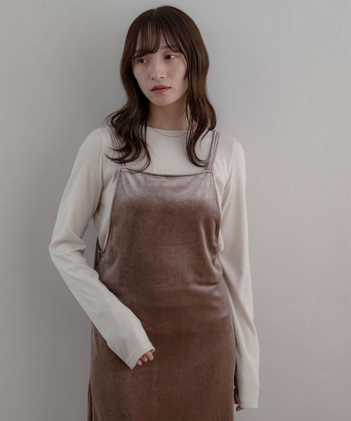 NOAHL（ノアル） ワンピース 「NOAHL」ベロアキャミワンピース