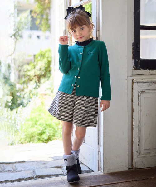 any FAM パンツ チェックショートパンツ キッズ 子供服 女の子