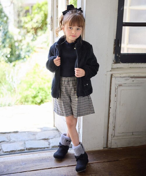 chacoco34◇新品 anyFAM◇裏起毛パンツ 130他 any FAM パンツ チェックショートパンツ キッズ 子供服 女の子