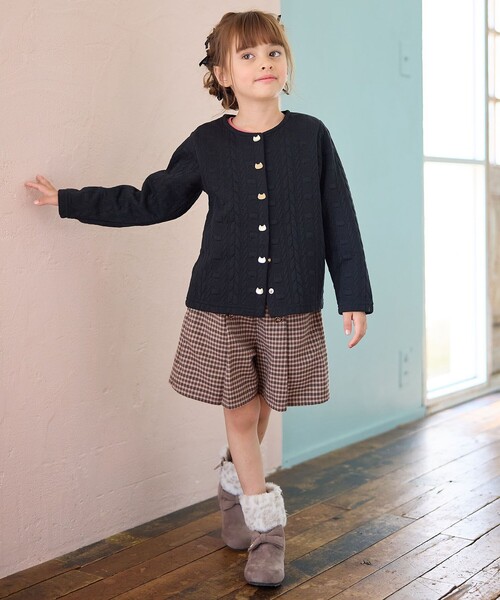 ANY（エニィ） パンツ チェックショートパンツ キッズ 子供服 女の子 