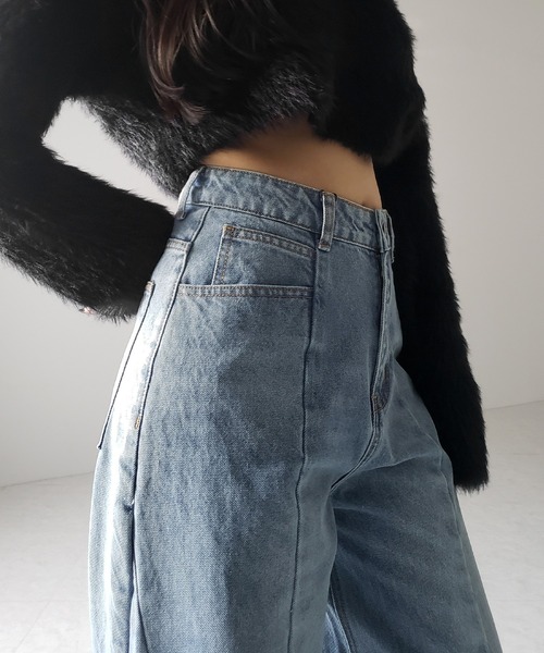 me+em select ジーンズ デニム デニムパンツ 「 3color