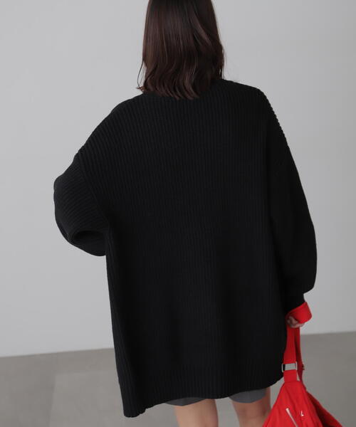 ANDMARY フリース長袖ミニワンピース FREE'S MART（フリーズマート） ワンピース ジップニットミニ