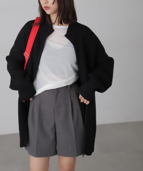 FREE'S MART（フリーズマート） ワンピース ジップニットミニ