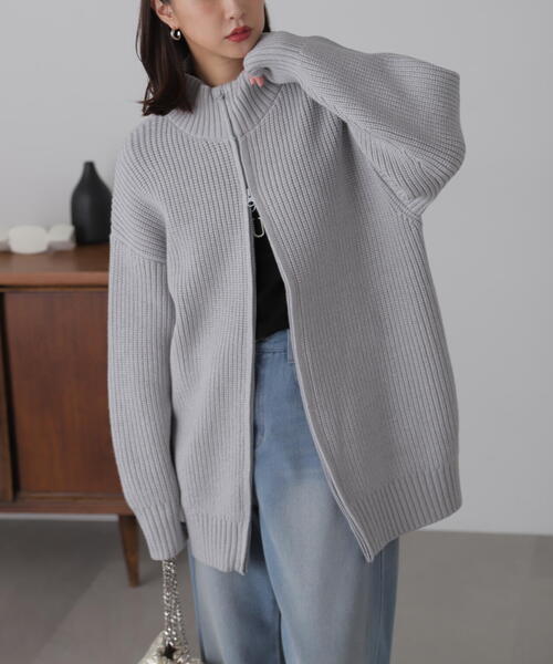 FREE'S MART（フリーズマート） ワンピース ジップニットミニ