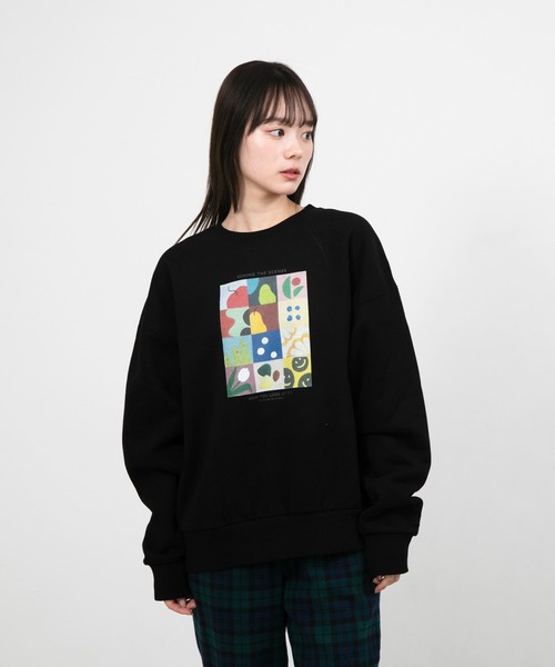 トレーナー スウェット ”FRUIT” kana akiyama 裏起毛クルースウェット レディース メンズ