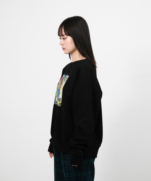 トレーナー スウェット ”FRUIT” kana akiyama 裏起毛クルースウェット レディース メンズ