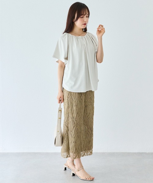 LAVEANGE（ラビアンジェ） ロング スカート 入学式 「洗える」チュール