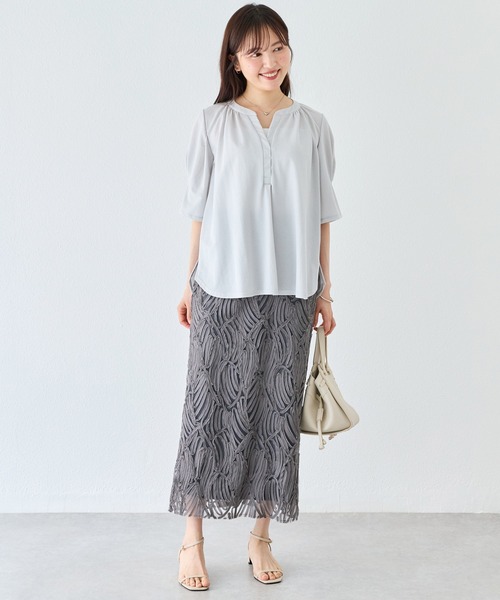 LAVEANGE（ラビアンジェ） ロング スカート 入学式 「洗える」チュール